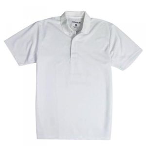 NEW Mens Size Large Dry Fit Golf Polo Shirt Moisture Wicking White